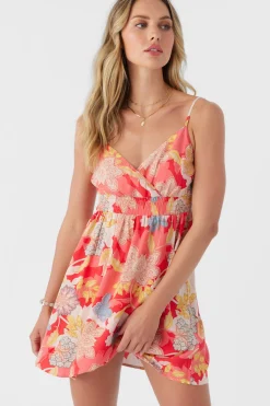 Women O’Neill Dresses<FLORENT ANTALYA FLORAL SHORT DRESS