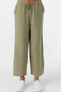 Kids O’Neill Bottoms<GIRL'S BRENDITA CRINKLE DOUBLE GAUZE PANTS