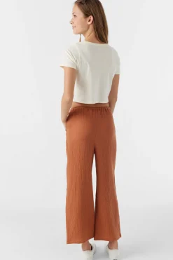 Kids O’Neill Bottoms<GIRL'S BRENDITA CRINKLE DOUBLE GAUZE PANTS
