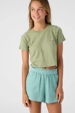 Kids O’Neill Bottoms<GIRL'S CARLITA CRINKLE DOUBLE GAUZE SHORTS