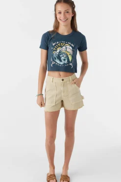 Kids O’Neill Bottoms<GIRL'S CHARLI ULTILITY SHORTS