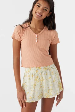 Kids O’Neill Bottoms<GIRL'S GABI TATIANNA FLORAL BEACH SHORTS