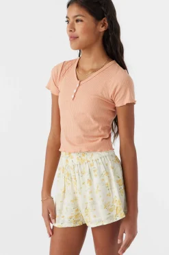 Kids O’Neill Bottoms<GIRL'S GABI TATIANNA FLORAL BEACH SHORTS