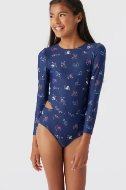 Women/Kids O’Neill One-Pieces|One Pieces<GIRL'S GARDEN FLORAL CUT OUT SURF SUIT