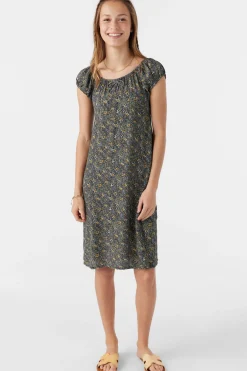 Kids O’Neill Dresses<GIRL'S GEMMIE AVA DITSY MIDI DRESS