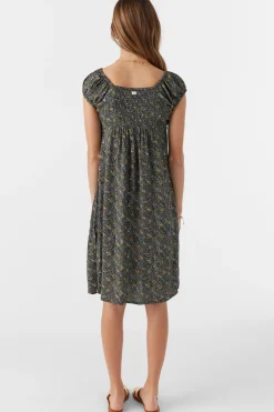 Kids O’Neill Dresses<GIRL'S GEMMIE AVA DITSY MIDI DRESS