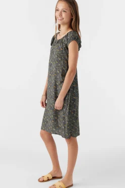 Kids O’Neill Dresses<GIRL'S GEMMIE AVA DITSY MIDI DRESS