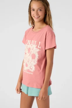Kids O’Neill Tops<GIRL'S HERITAGE DAISY TEE