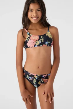 Women/Kids O’Neill Swim Sets|Swim Sets<GIRL'S KALI FLORAL TIE BACK BRALETTE & BOTTOMS