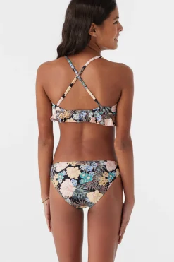 Women/Kids O’Neill Swim Sets|Swim Sets<GIRL'S MACAW TROPICAL PEPLUM TRI TOP SET