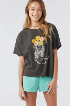 Kids O’Neill Tops<GIRL'S OUT WEST TEE