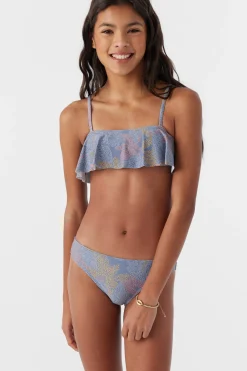 Women/Kids O’Neill Swim Sets|Swim Sets<GIRL'S SANDRINE RUFFLE BRALETTE SWIM SET