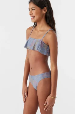 Women/Kids O’Neill Swim Sets|Swim Sets<GIRL'S SANDRINE RUFFLE BRALETTE SWIM SET