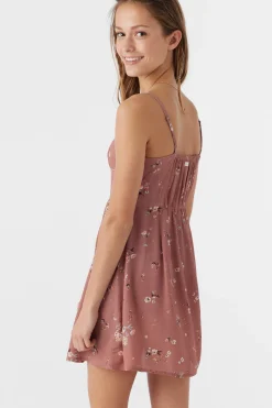 Kids O’Neill Dresses<GIRL'S SILVIE VENUS DITSY TANK DRESS