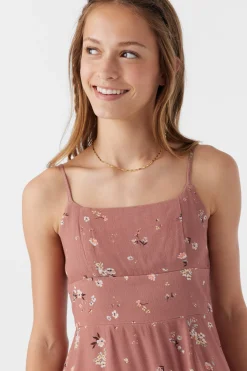 Kids O’Neill Dresses<GIRL'S SILVIE VENUS DITSY TANK DRESS