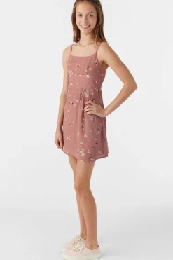 Kids O’Neill Dresses<GIRL'S SILVIE VENUS DITSY TANK DRESS