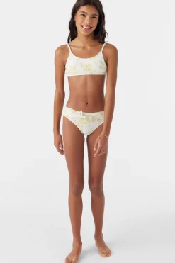Women/Kids O’Neill Swim Sets|Swim Sets<GIRL'S TATIANNA FLORAL TIE BACK BRALETTE SWIM SET