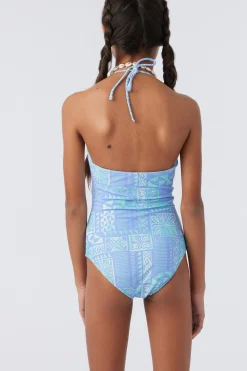 Women/Kids O’Neill One-Pieces|One Pieces<GIRL'S WINONA TILE CINCHED ONE-PIECE