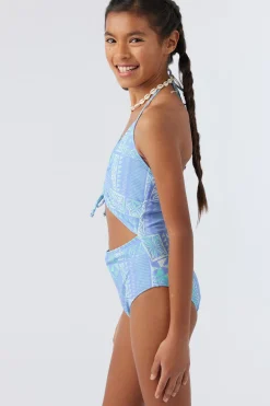 Women/Kids O’Neill One-Pieces|One Pieces<GIRL'S WINONA TILE CINCHED ONE-PIECE