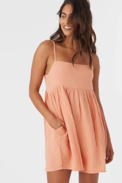 Women O’Neill Cover-Ups|Dresses<HADIA CRINKLE DOUBLE GAUZE MINI DRESS