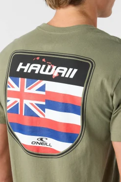 O’Neill Tees<HAWAII BADGE STANDARD FIT TEE