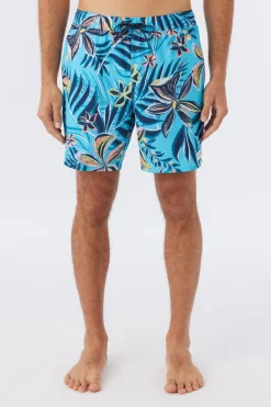 O’Neill Side Pockets<HERMOSA CREW ELASTIC WAIST 17" SWIM TRUNKS