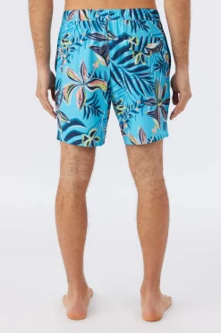 O’Neill Side Pockets<HERMOSA CREW ELASTIC WAIST 17" SWIM TRUNKS