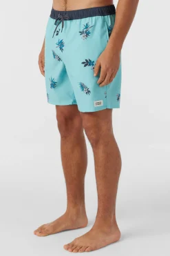 O’Neill Side Pockets|Swim Trunks<HERMOSA ELASTIC WAIST 17" SWIM TRUNKS