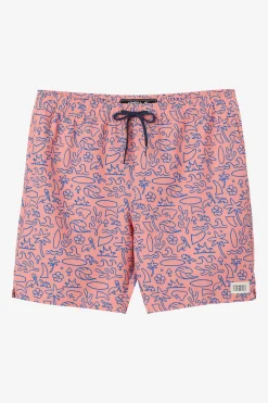 O’Neill Side Pockets<HERMOSA ELASTIC WAIST 17" SWIM TRUNKS