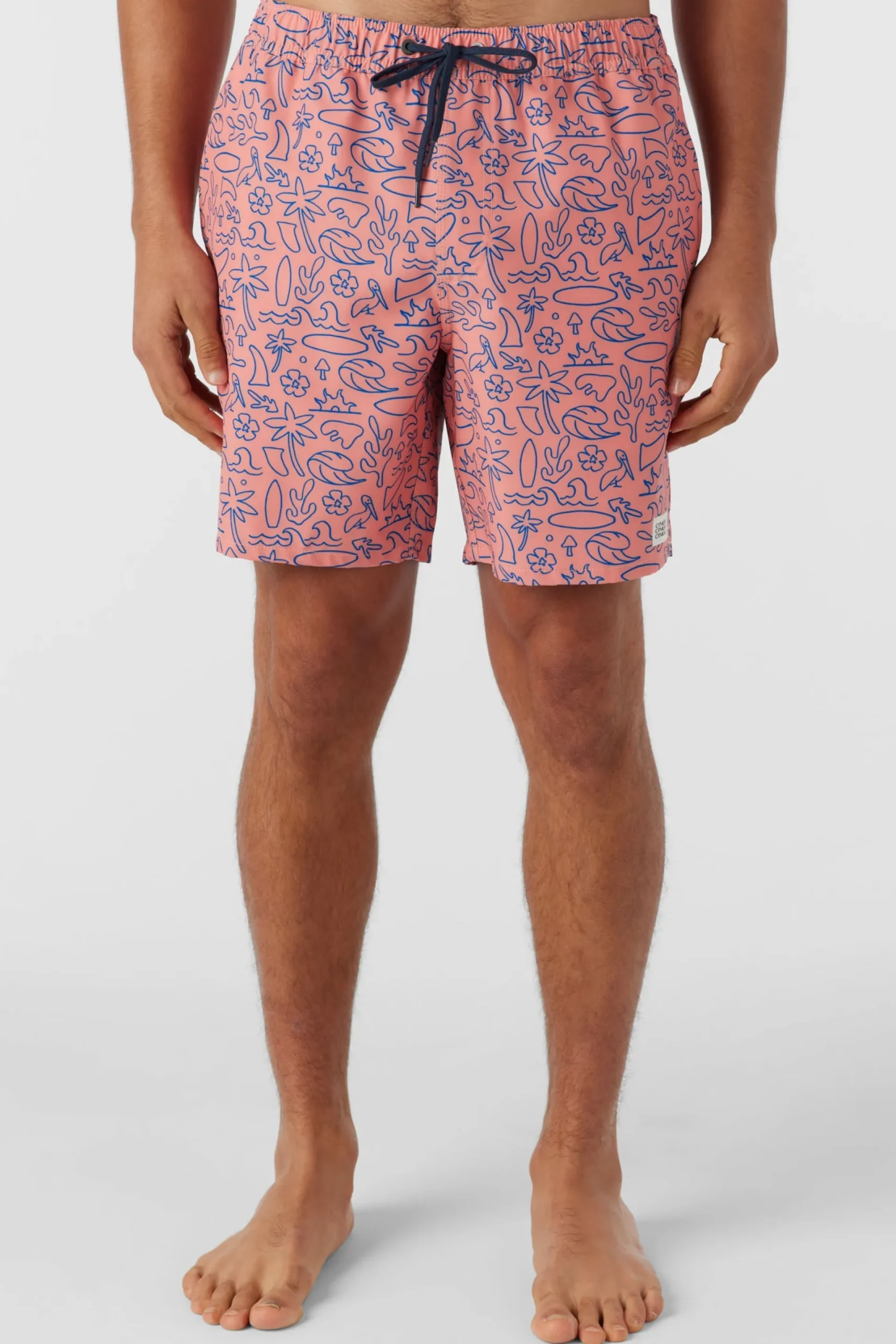 O’Neill Side Pockets<HERMOSA ELASTIC WAIST 17" SWIM TRUNKS