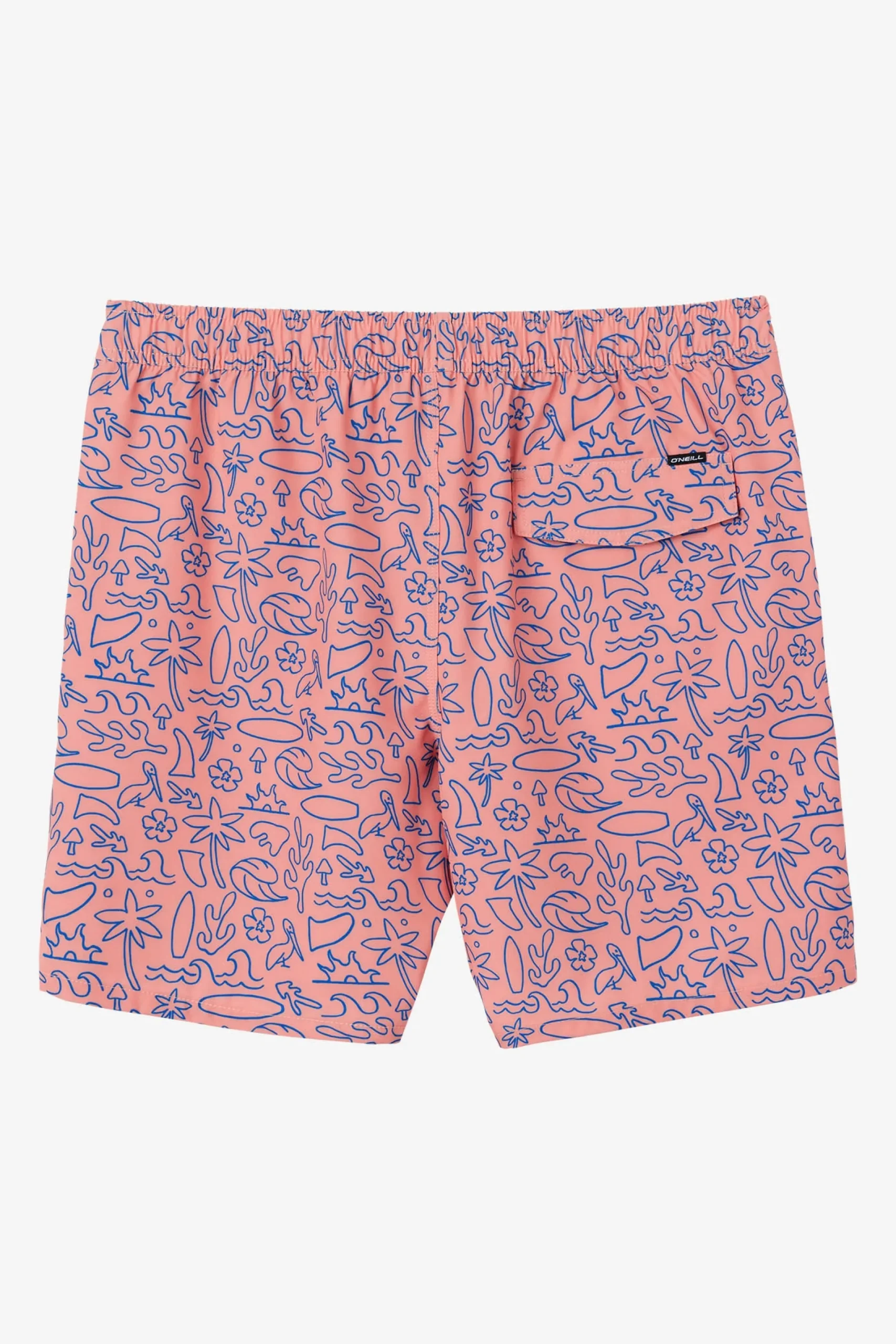 O’Neill Side Pockets<HERMOSA ELASTIC WAIST 17" SWIM TRUNKS