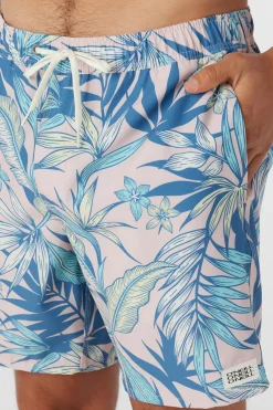 O’Neill Side Pockets<HERMOSA ELASTIC WAIST 17" SWIM TRUNKS
