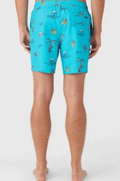 O’Neill Swim Trunks<HERMOSA ELASTIC WAIST 17" SWIM TRUNKS
