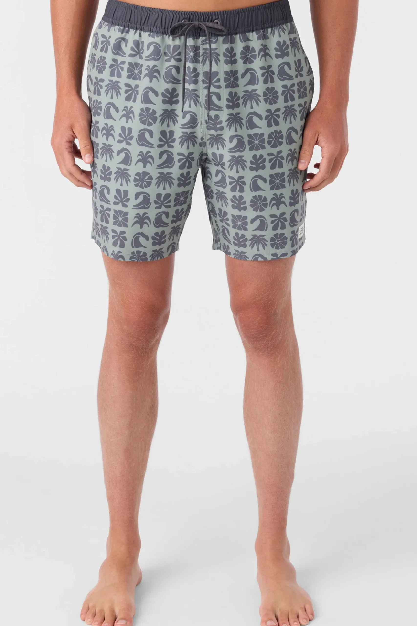 O’Neill Side Pockets<HERMOSA ELASTIC WAIST 17" SWIM TRUNKS