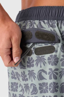 O’Neill Side Pockets<HERMOSA ELASTIC WAIST 17" SWIM TRUNKS
