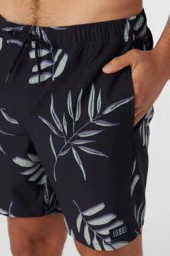 O’Neill Side Pockets|Swim Trunks<HERMOSA ELASTIC WAIST LINED 17" SWIM TRUNKS