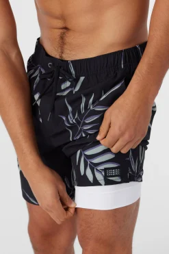 O’Neill Side Pockets|Swim Trunks<HERMOSA ELASTIC WAIST LINED 17" SWIM TRUNKS