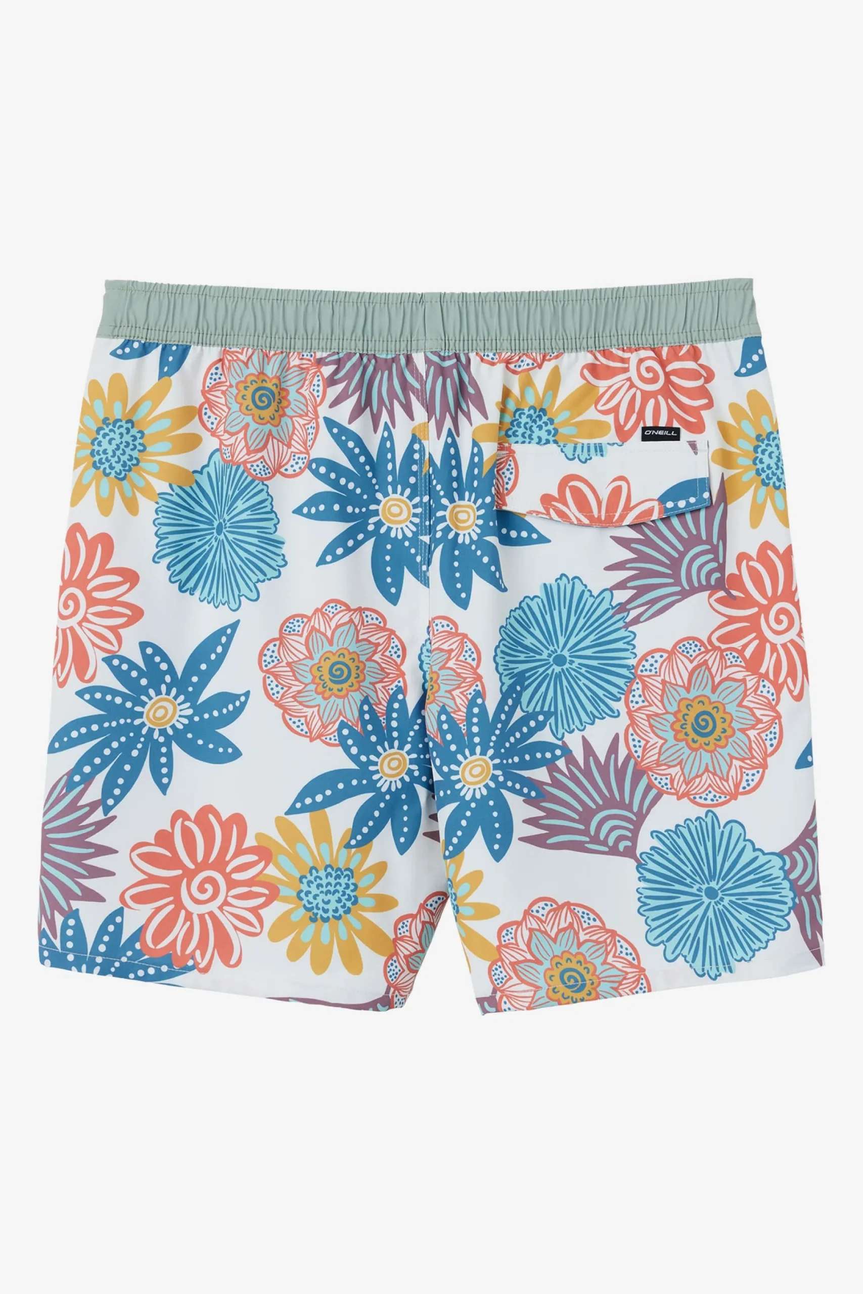 O’Neill Side Pockets<HERMOSA ELASTIC WAIST LINED 17" SWIM TRUNKS