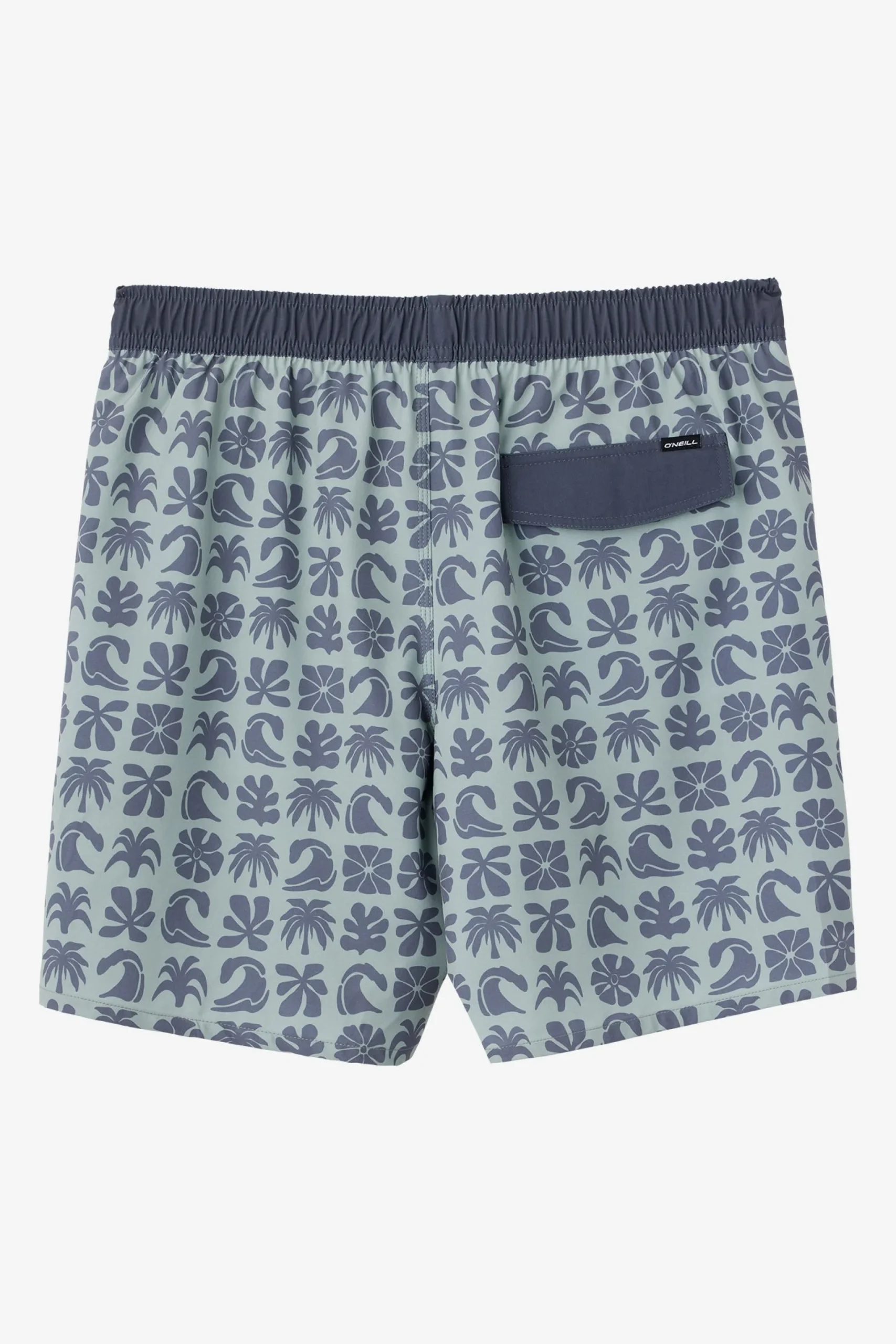 O’Neill Side Pockets<HERMOSA ELASTIC WAIST LINED 17" SWIM TRUNKS