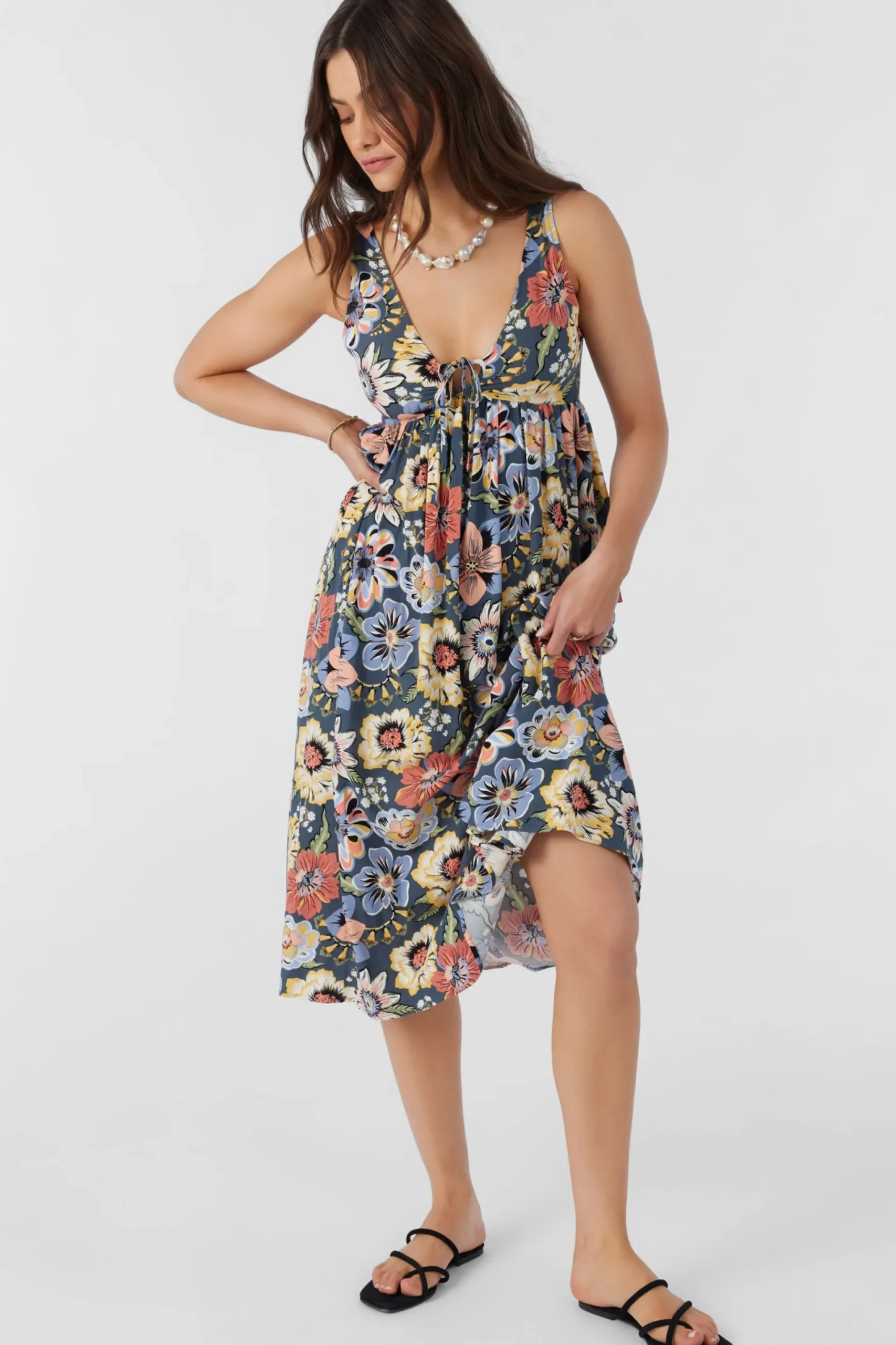 Women O’Neill Dresses<ISSY TALITHA FLORAL MIDI DRESS