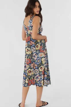 Women O’Neill Dresses<ISSY TALITHA FLORAL MIDI DRESS