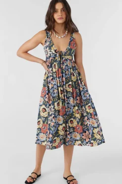 Women O’Neill Dresses<ISSY TALITHA FLORAL MIDI DRESS