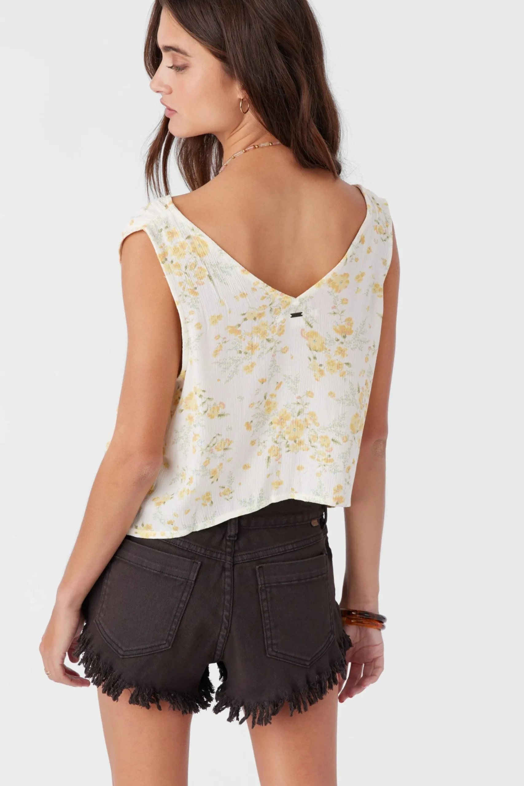 Women O’Neill Tops<JADEN TATIANNA FLORAL TIE-FRONT TOP