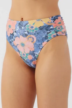 Women O’Neill Cheeky|Bikini Bottoms<JADIA FLORAL LONG BEACH HIGH WAIST CHEEKY BOTTOMS