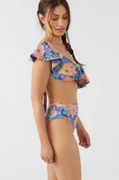 Women O’Neill Cheeky|Bikini Bottoms<JADIA FLORAL LONG BEACH HIGH WAIST CHEEKY BOTTOMS