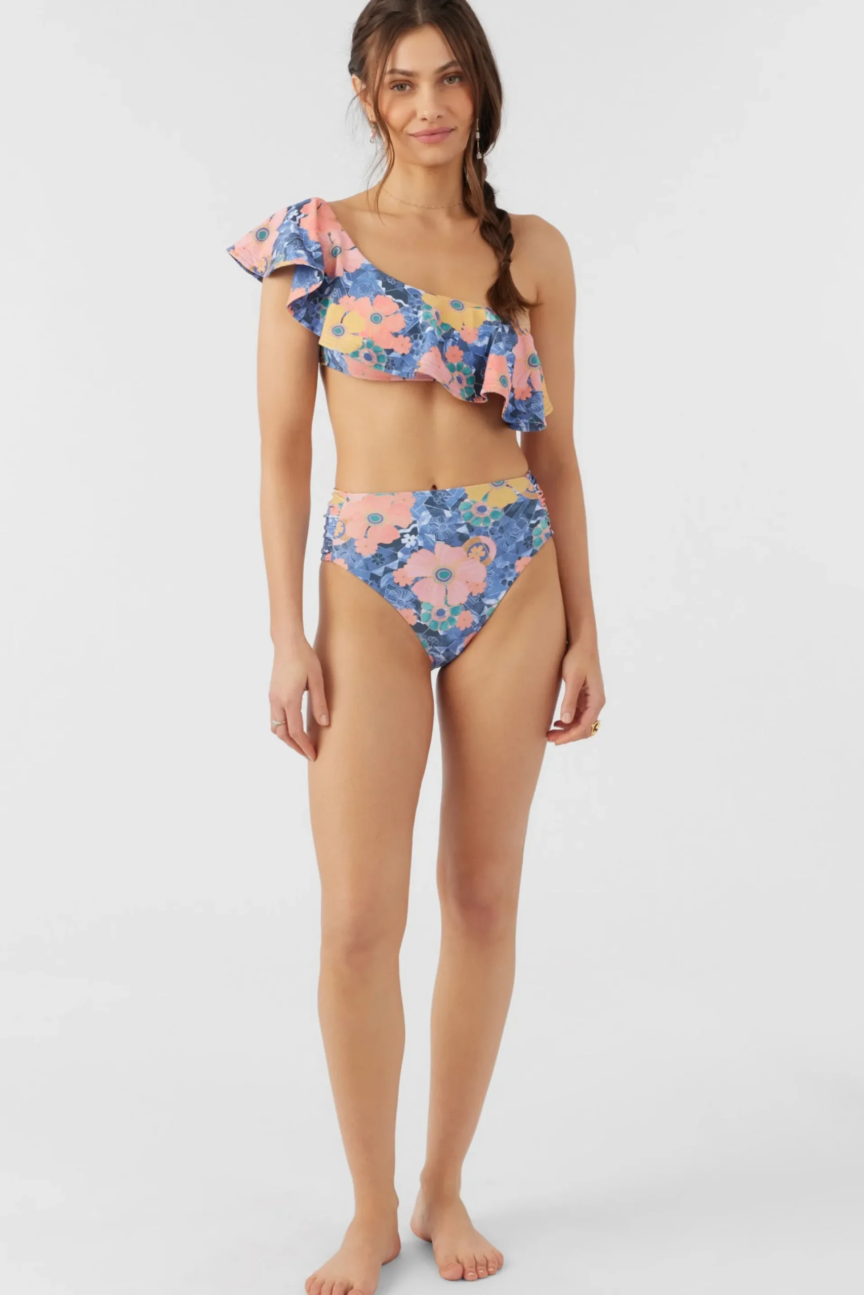 Women O’Neill Cheeky|Bikini Bottoms<JADIA FLORAL LONG BEACH HIGH WAIST CHEEKY BOTTOMS