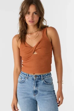 Women O’Neill Tops<JAYDE TWIST KNIT TANK TOP