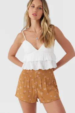 Women O’Neill Bottoms<JOHNNY KIRA FLORAL BEACH SHORTS