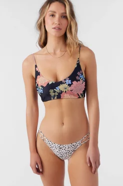 Women O’Neill Crop|Bikini Tops<KALI FLORAL MIDDLES LONGLINE BRALETTE TOP