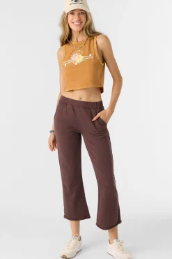 Women O’Neill Bottoms<KARMA FRENCH TERRY CROPPED LOUNGE PANTS